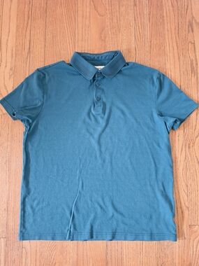 Reserved Mens Teal Short-Sleeve Polo Size XXL